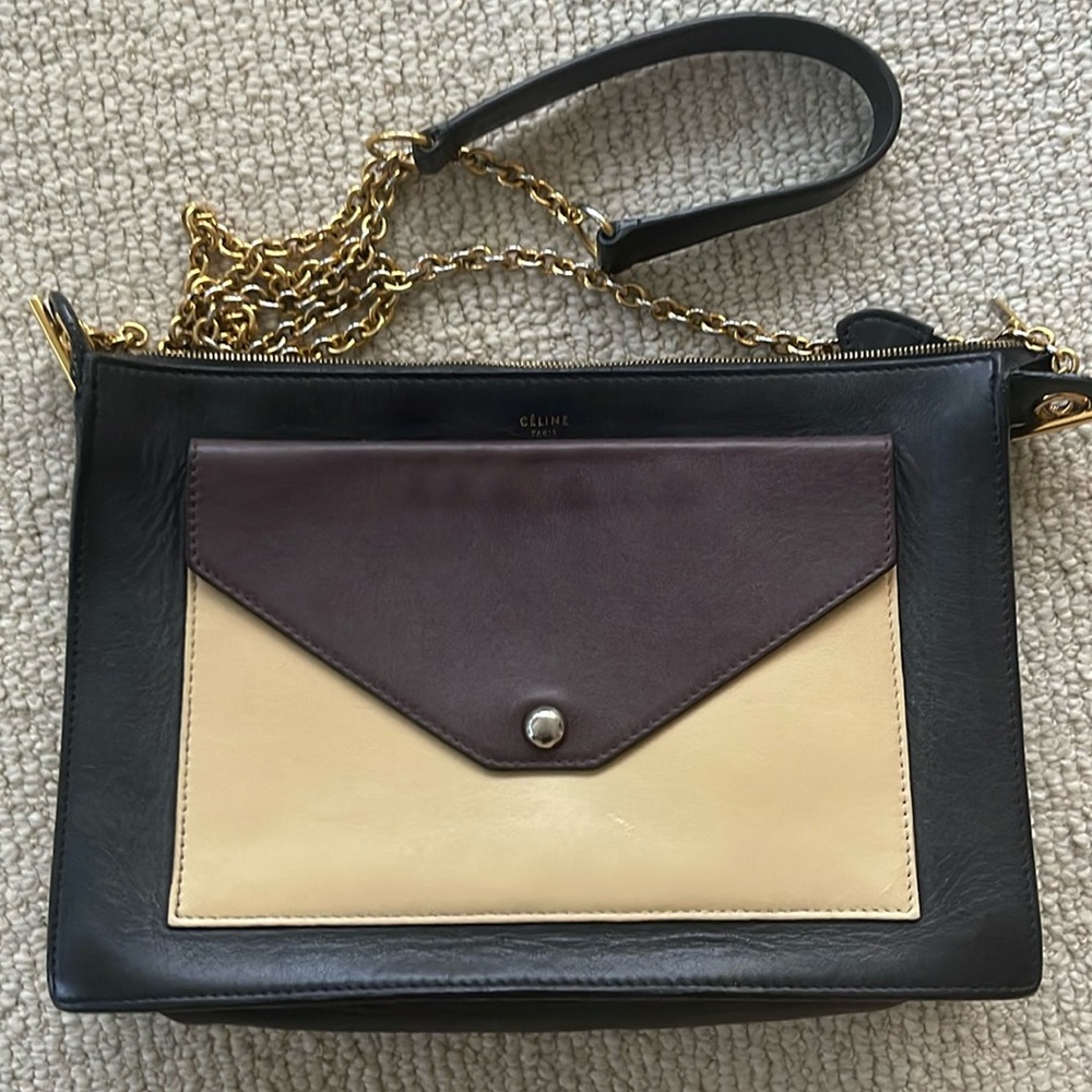 Celine ayrı-Color Envelope Crossbody Bag